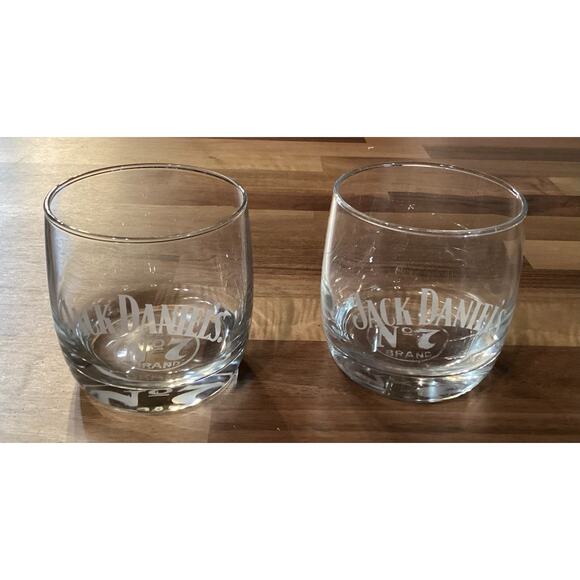Set Of 2 Jack Daniels OLD No 7 Whiskey Glasses - Picture 3 of 11
